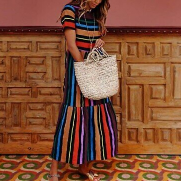Multicolor striped dress - Picture 2 of 7